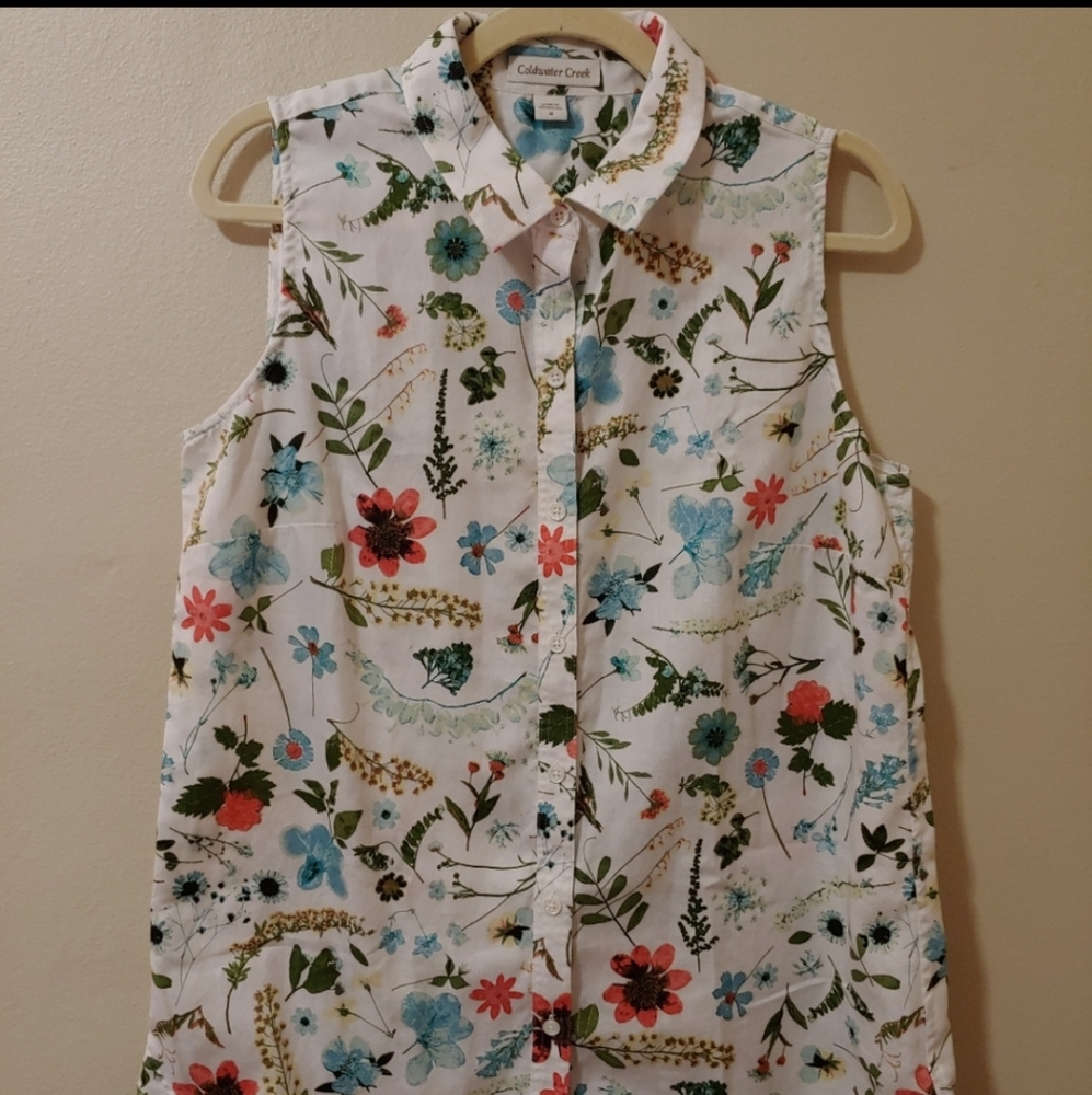 Floral Sleeveless Top